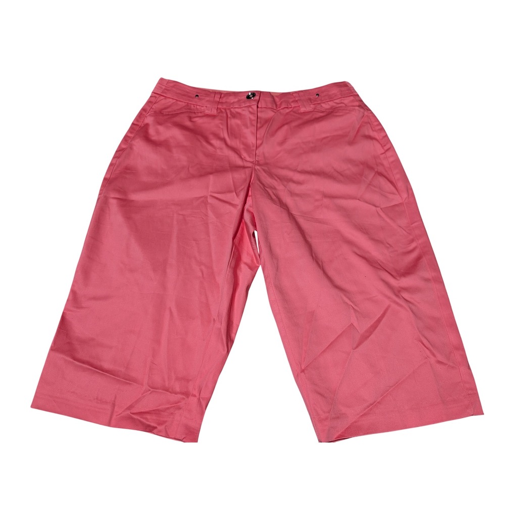 Charter Club Shorts Womens 10 Pink Pant Shop Bermuda Mid Rise Stretch Cotton
